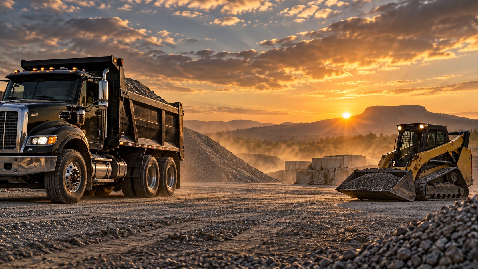 Rock Creek material delivery and equipment